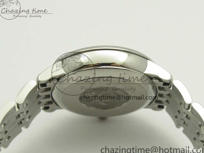 0712 De Ville Prestige Ladies 32.7mm SS MKF 1:1 Best Edition White Dial RG Markers on SS Bracelet MIYOTA Soft 7970